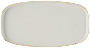Platte Stonecast Barley White mit Steilrand; 35x18.5x2 cm (DxSxW); biały/brązowy; prostokątny; 6 sztuka / opakowanie