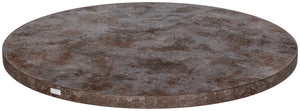 Indoor-Tischplatte Marvello rund; 60x2.5 cm (ØxW); szarobrązowy; okrągły