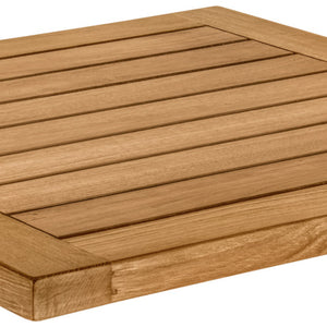 Outdoor-Teak-Tischplatte Mirello quadratisch; 70x70x3 cm (DxSxW); brązowy; kwadrat