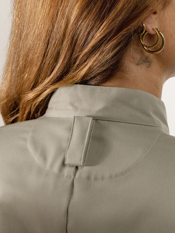 Kochjacke Lynn ; Kleidergröße 4XL; kamiennoszary