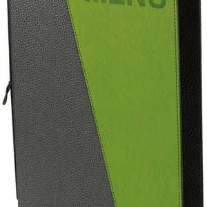 karta dań Sully z grawerem MENU A4; Größe DIN A4, 25x34 cm (SxW); zielony