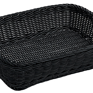 koszyk Igato prostokątny; 40x30x10 cm (DxSxW); czarny; prostokątny