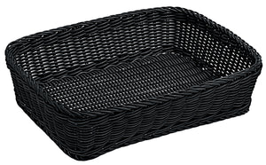 koszyk Igato prostokątny; 40x30x10 cm (DxSxW); czarny; prostokątny