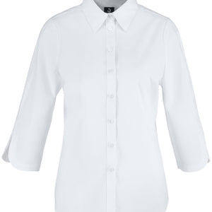 Bluse Dreiviertelarm Porter Regular Fit; Kleidergröße 50; biały