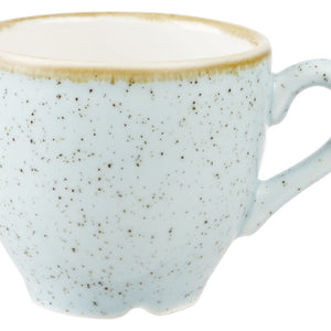 Espresso Tasse Stonecast Duck Egg; 100ml, 6.5x5.5 cm (ØxW); jasny niebieski/brązowy; okrągły; 12 sztuka / opakowanie