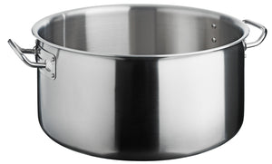 garnek do mięs Livonia; 18000ml, 36x18 cm (ØxW); srebro; okrągły