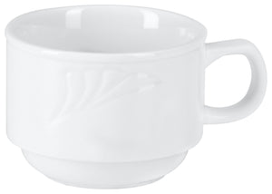 filiżanka do kawy Swing; 160ml, 7.7x5.8 cm (ØxW); biały; okrągły; 6 sztuka / opakowanie
