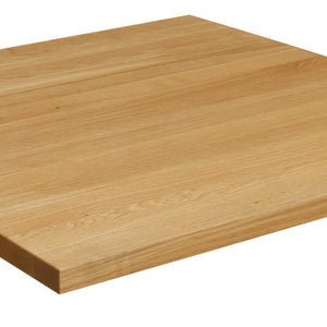 blat z drewna litego Kentucky lakierowany kwadratowy ; 60x60x3 cm (DxSxW); dąb/naturalny; kwadrat