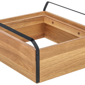 podstawowy pojemnik Esino wysoki GN 1/2; 35.4x38.6x16.9 cm (DxSxW); brązowy/czarny; prostokątny