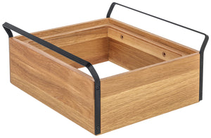 podstawowy pojemnik Esino wysoki GN 1/2; 35.4x38.6x16.9 cm (DxSxW); brązowy/czarny; prostokątny