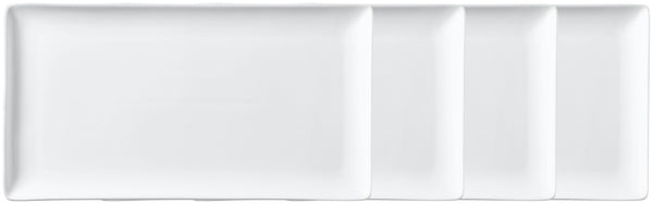 półmisek San Marino; 24x13x1.5 cm (DxSxW); biały; 4 sztuka / opakowanie