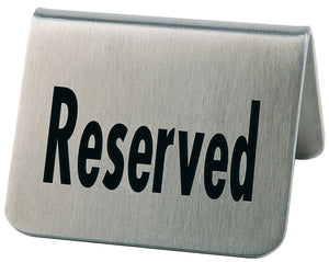 Tischaufsteller Reserved; 5.5x5x3.5 cm (DxSxW); stal nierdzewna; 2 sztuka / opakowanie