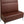 2-Sitzer Polsterbank 120 Adapto mit Rückenelement und Aufsatzpolster; 120x64x127 cm (SxGxW); siedzisko brązowy