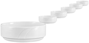 miska do sałatki Melody; 300ml, 11.9x4.5 cm (ØxW); biały; okrągły; 6 sztuka / opakowanie