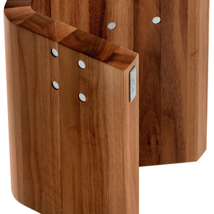 Messerblock Elia; 23x21x26 cm (DxSxW); orzech włoski naturalny