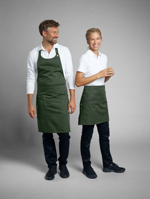 Latzschürze Belt 88x80 cm (LxB); 88x80 cm (DxS); ciemna oliwka