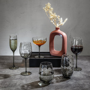 Sektglas Benice; 260ml, 5x25.3 cm (ØxW); szary; 4 sztuka / opakowanie