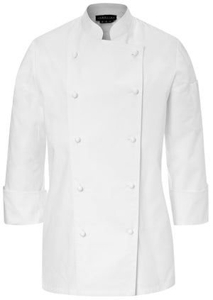 bluza kucharska damska Milan długi rękaw; Kleidergröße 48; biały