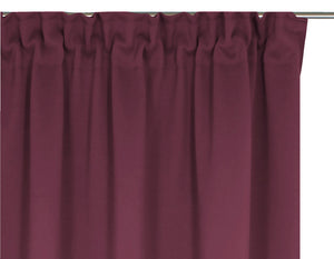 Blickdichter Vorhang Opal; 132x225 cm (SxW); bordo