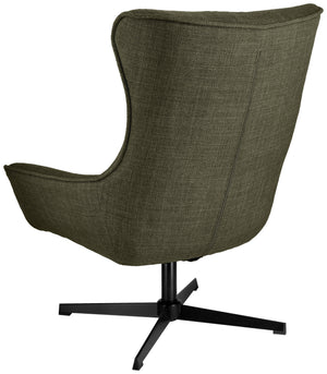 fotel uszak Elvar; 85x85x101 cm (SxGxW); siedzisko zielony melanż