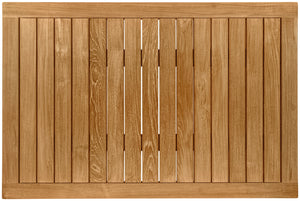 Outdoor-Teak-Tischplatte Mirello rechteckig; 120x80x3 cm (DxSxW); brązowy; prostokątny