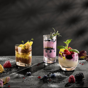 mini szklanka  Gargote; 120ml, 5.5x6.2 cm (ØxW); transparentny; okrągły; 6 sztuka / opakowanie