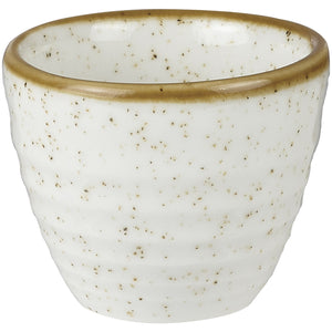 Ripple Dip Schale Stonecast Barley White; 70ml, 5.9x5 cm (ØxW); biały/brązowy; okrągły; 12 sztuka / opakowanie