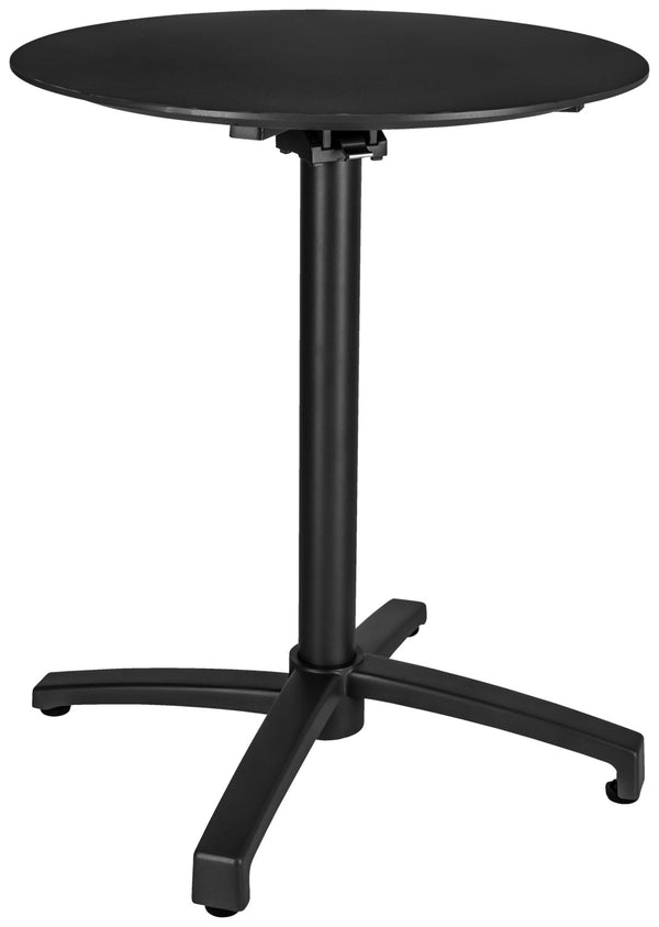 Outdoor-Aluminium-Tisch Taipa rund; 60x72 cm (ØxW); Platte czarny