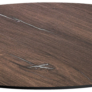 blat kompaktowy Lift okrągły; 80 cm (Ø); ciemny brąz; okrągły
