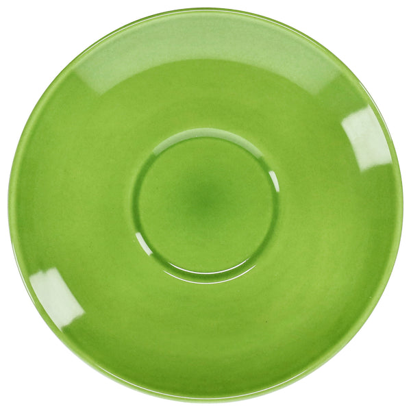 spodek do filiżanki do kawy mlecznej Joy; 16 cm (Ø); zielony; okrągły; 6 sztuka / opakowanie