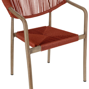 Outdoor-Stuhl Arion; 50x43x85 cm (SxGxW); siedzisko terakota