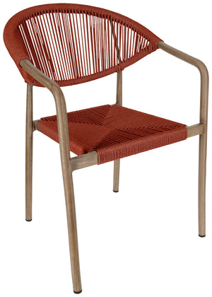 Outdoor-Stuhl Arion; 50x43x85 cm (SxGxW); siedzisko terakota