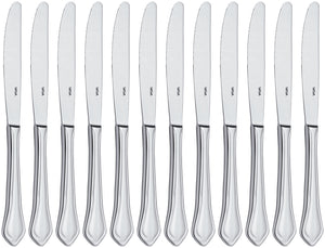 nóż stołowy Chippendale monoblok; 22.6 cm (D); srebro, Griff srebro; 12 sztuka / opakowanie