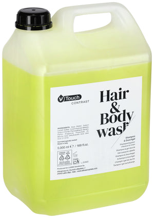 szampon i żel pod prysznic Contrast 2 w 1 w kanistrze; 5000 ml; żółty; 2 sztuka / opakowanie