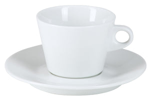 spodek do filiżanki do kawy Barri; 15 cm (Ø); biały; okrągły; 6 sztuka / opakowanie