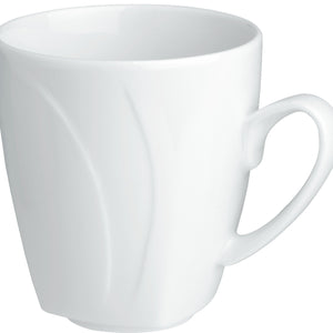 kubek Vilano; 300ml, 8.3x9.2 cm (ØxW); biały; okrągły; 6 sztuka / opakowanie