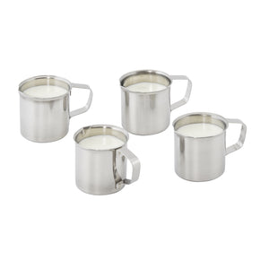  3.6x3.5 cm (ØxW); srebro; okrągły; 4 sztuka / opakowanie