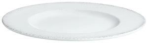 talerz płaski Caju z rantem; 28 cm (Ø); biały/szary; okrągły; 6 sztuka / opakowanie