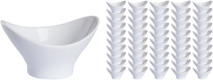 mini porcelana Vis opak. 50 sztuk; 70ml, 10.1x8x5.8 cm (DxSxW); biały; 50 sztuka / opakowanie