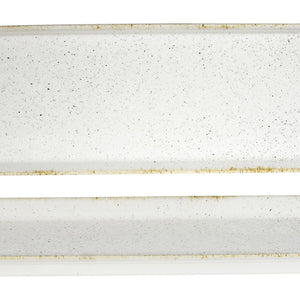 Tablett Hints Barley White 2/4 ; 53x15x2.5 cm (DxSxW); biały/brązowy; prostokątny; 4 sztuka / opakowanie