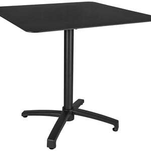 Outdoor-Aluminium-Tisch Taipa quadratisch; 80x80x72 cm (DxSxW); Platte czarny