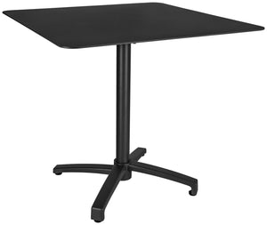 Outdoor-Aluminium-Tisch Taipa quadratisch; 80x80x72 cm (DxSxW); Platte czarny