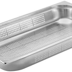 pojemnik GN Premium perforowana 1/1; Größe GN 1/1, 8800ml, 53x32.5x6.5 cm (DxSxG); srebro