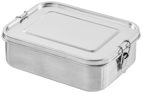 lunch box Haku; 800ml, 17x12x6 cm (DxSxW); srebro; prostokątny