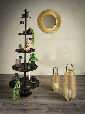 Laterne Airin S; 25x43 cm (ØxW); złoto