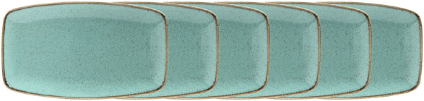 półmisek Sidina prostokątny z zaokrąglonymi rogami ; 31x18x2.5 cm (DxSxW); turkusowy; prostokątny; 6 sztuka / opakowanie