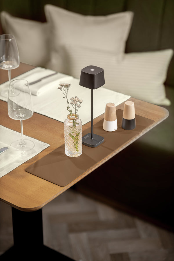 Deko-Tischset Kaja; 15x50 cm (SxD); taupe; 4 sztuka / opakowanie