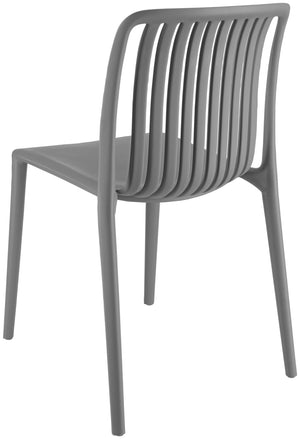 Kunststoff Stuhl Tavira; 50x52.5x77 cm (SxGxW); antracyt; 2 sztuka / opakowanie
