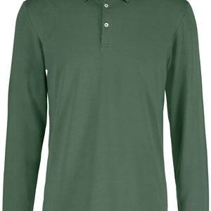 Poloshirt Herren Langarm Malme Regular Fit; Kleidergröße S; oliwka
