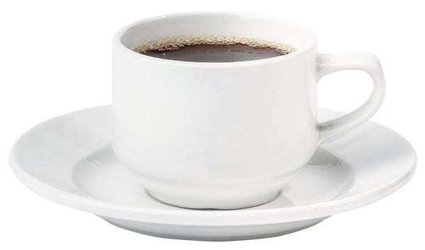 filiżanka do kawy Rondon; 180ml, 7.9x6.2 cm (ØxW); biały; okrągły; 6 sztuka / opakowanie